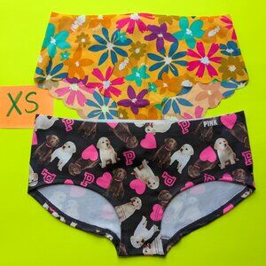Victoria's Secret PINK Size XS Seamless Hipster Panty Bundle - Lot of 2